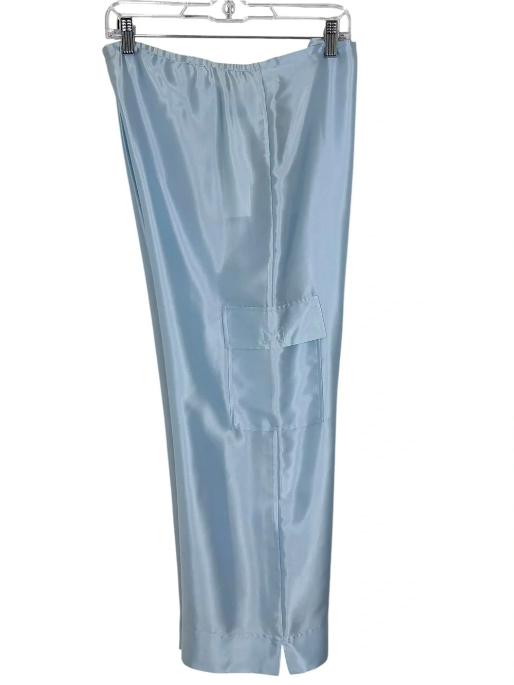 Vintage Y2K SILX August Silk 100% Silk Cargo Lounge Pants NWT M - Picture 4 of 9